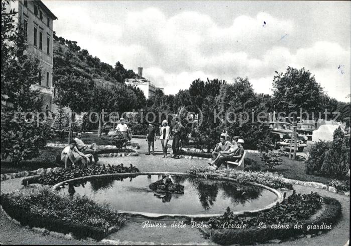 Ceriale Liguria Gartenanlage