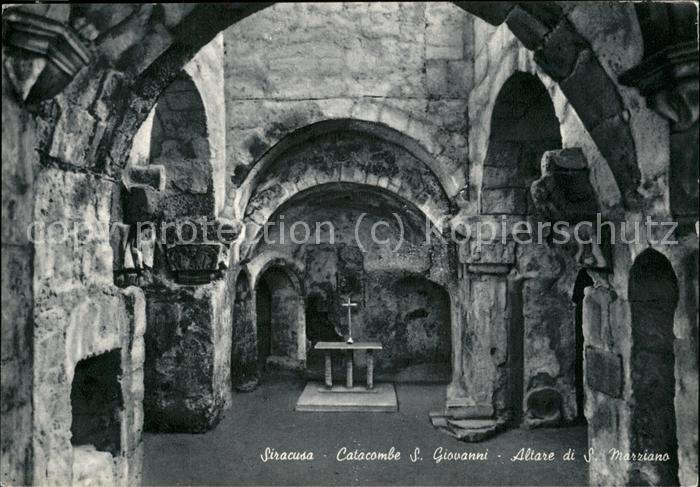 Siracusa Katakomben S.Giovanni (Altare)