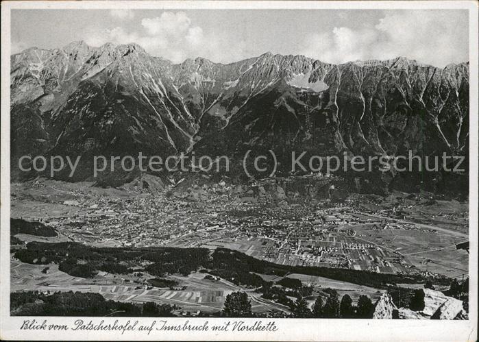 Innsbruck Blick vom Patscherkofel