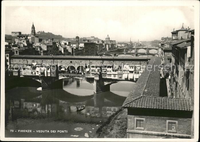 Firenze Florenz Veduta del Ponti