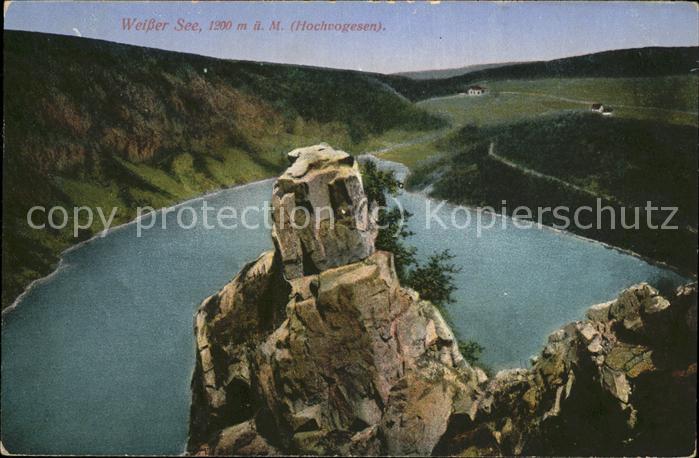 Weisser See Elsass in den Hochvogesen (Feldpost)