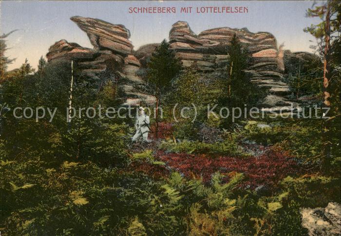 Elsass Alsace Schneeberg mit Lottelfelsen (Feldpost)