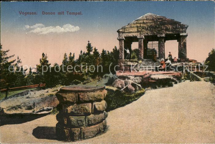 Elsass Alsace Vogesen (Donon mit Tempel)