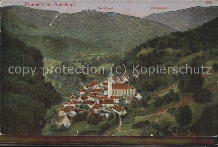 Rimbach-pres-Guebwiller Haut Rhin mit Sudelkopf (Feldpost)