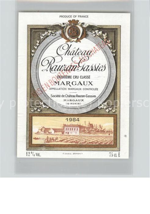 Margaux Weinetikette