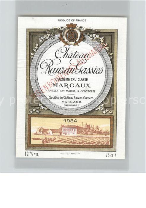 Margaux Weinetikette