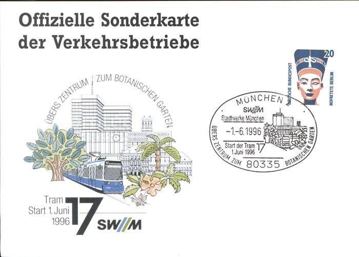 Strassenbahn Tram Offizielle Sonderkarte