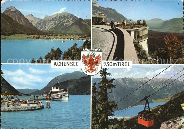 Seilbahn Wappen Achensee Tirol Dampfschiff