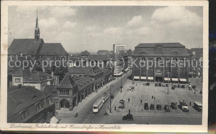 Strassenbahn Dortmund Probsteikirche Hansastr. Hansa