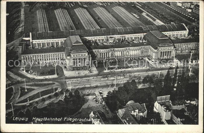 Bahnhof Fliegeraufnahme Leipzig Hauptbahnhof