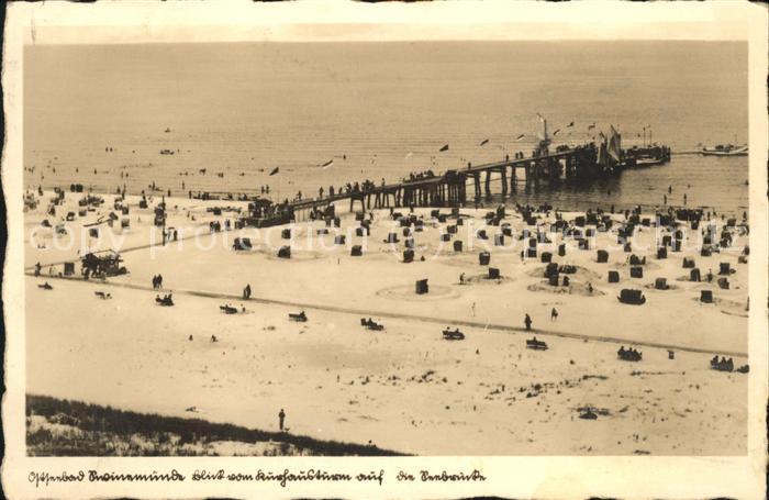 Swinemuende Ostseebad Westpommern Strand Seebruecke