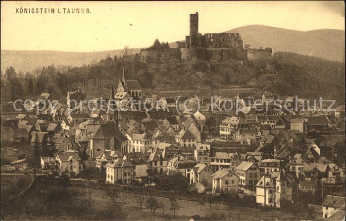 Koenigstein Taunus Panorama mit Burg