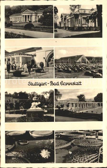 Bad Cannstatt Kuranlagen Teilansichten Feldpost NZ3