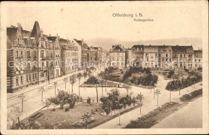 Offenburg Volksgarten Feldpost