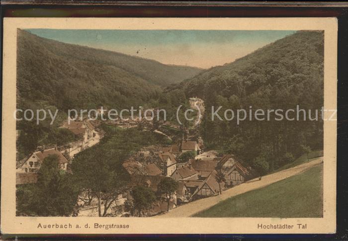 Auerbach Bergstrasse Hochstaedter Tal