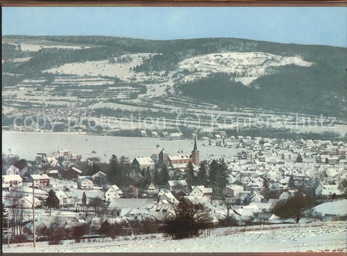 Bischofsheim Rhoen Winterpanorama