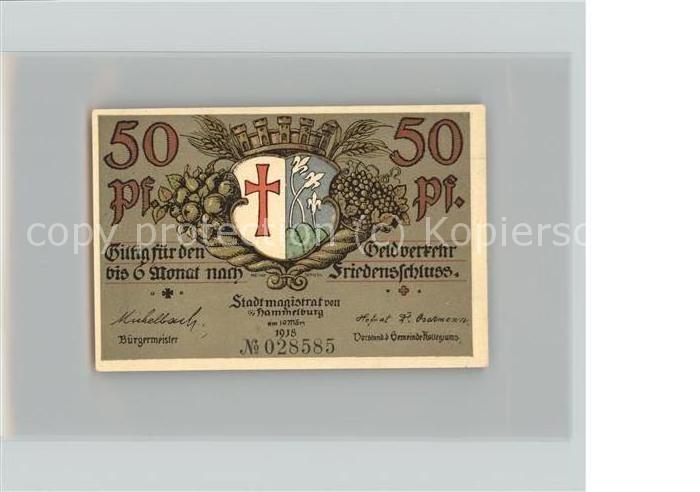 Hammelburg 50 Pfennig Schein