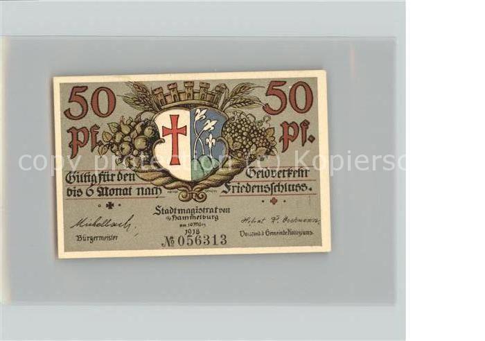 Hammelburg 50 Pfennig Schein
