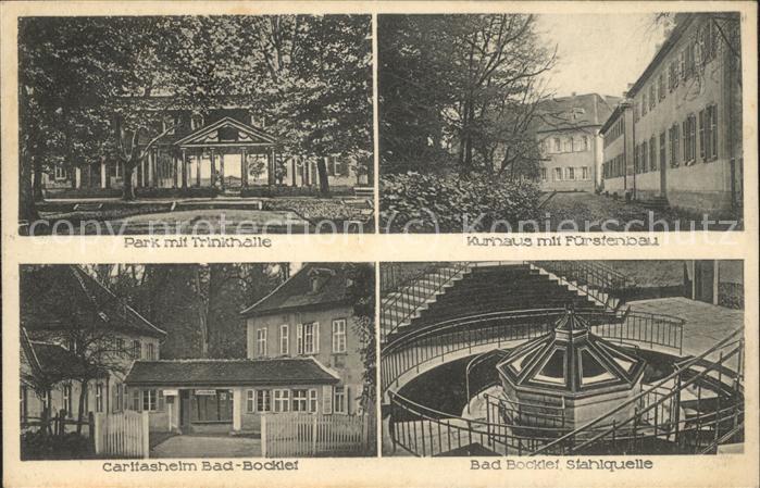 Bad Bocklet Park Trinkhalle Kurhaus Fuerstenbau Caritasheim Stahlquelle