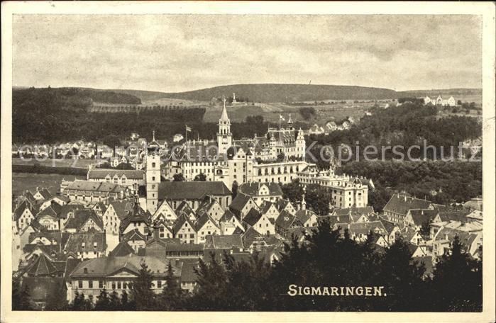 Sigmaringen Bick auf die Stadt