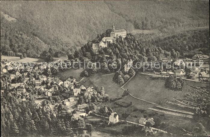 Schwarzburg Thueringer Wald Panorama Trippstein