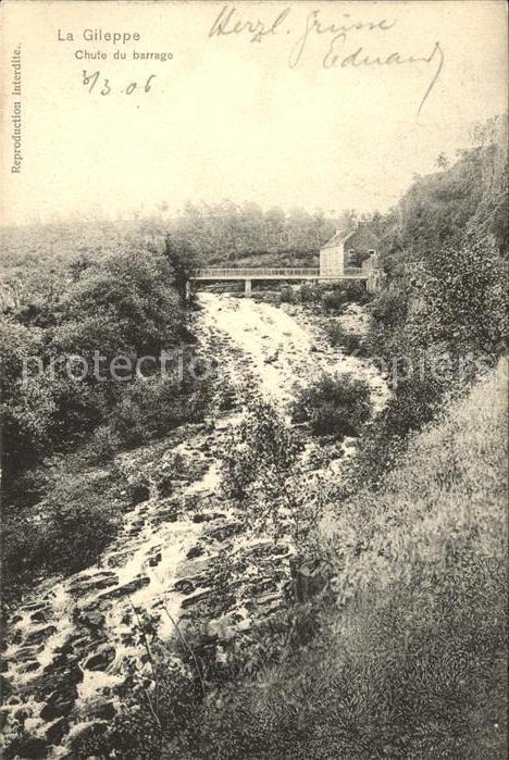 La Gileppe Chute du barrage
