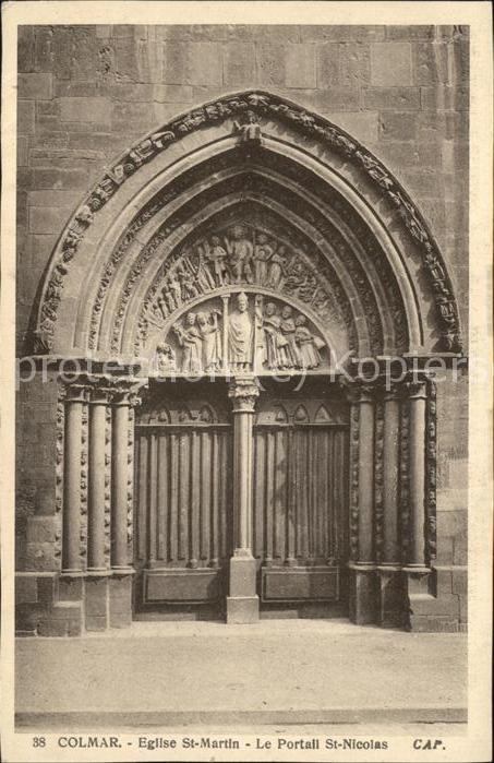 Colmar Haut Rhin Elsass Eglise St Martin Le Portali St Nicolas