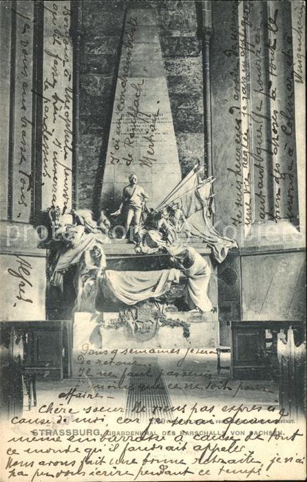 Strassburg Elsass Grabdenkmal des Marschalls von Sachsen
