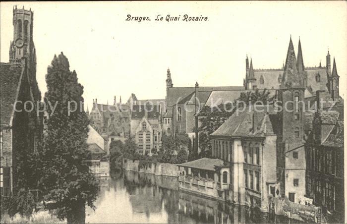 Bruges BRUGGE Belgie Le Quai Rosaire