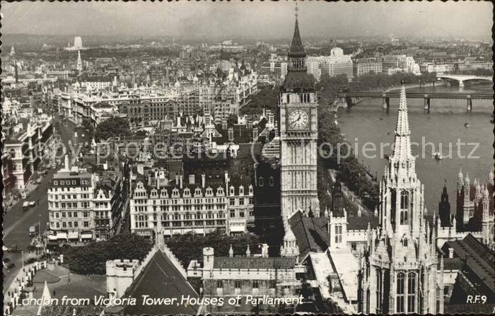 London from Victoria tower Houses of Parliament