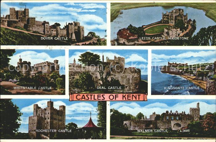 England UK Castles of Kent   Dover Leeds Whitstable Kingsgate Rochester Walmer