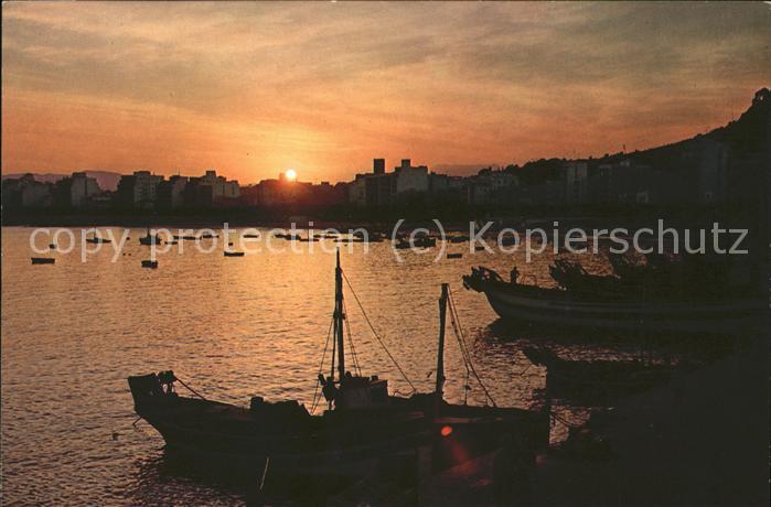 Blanes Atardecor en el puerto