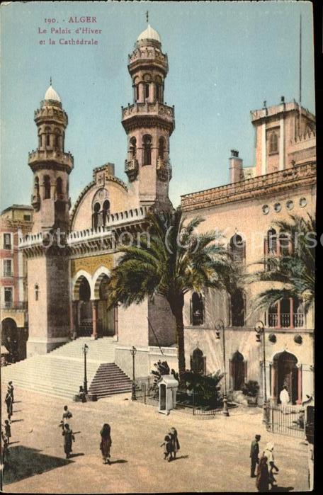 Alger Algerien Le Palais d Hiver et la Cathedrale