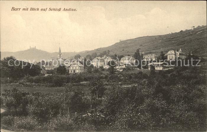 Barr Bas-Rhin mit Blick auf Schloss Andlau