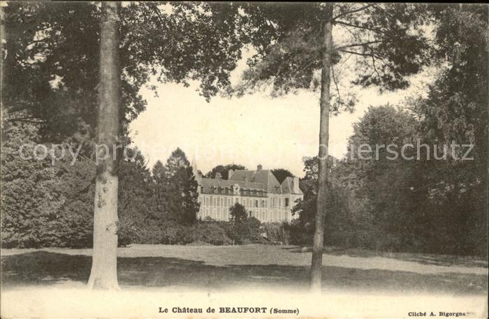 Somme-Bionne Le Chateau de Beaufort Feldpost
