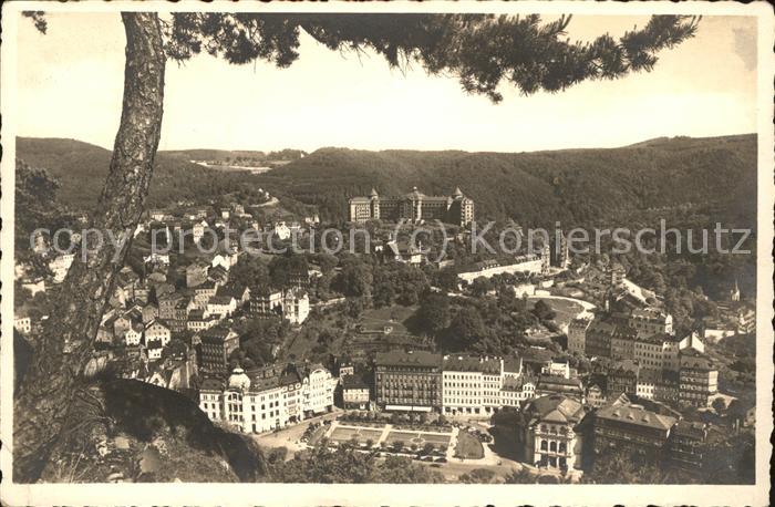 Karlsbad Eger Blick vom Hirschensprung