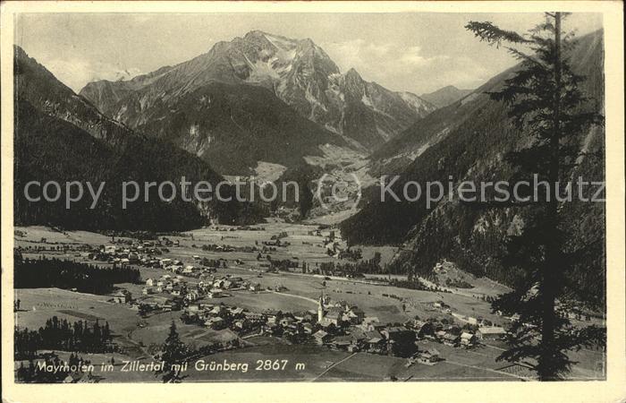 Mayrhofen Zillertal mit Grünberg