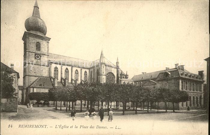 Remiremont Vosges Eglise et la Place des Dames