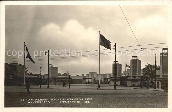 Antwerpen Anvers De Ingang von Kiel 1930
