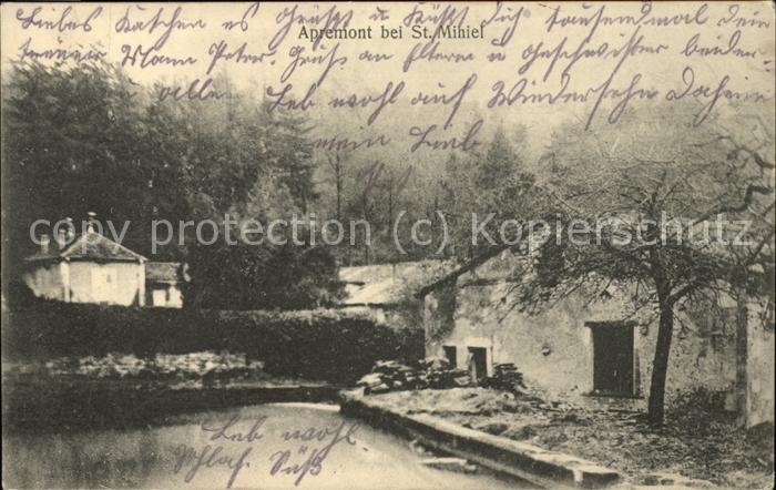 Apremont St Mihiel Dorfpartie Feldpost
