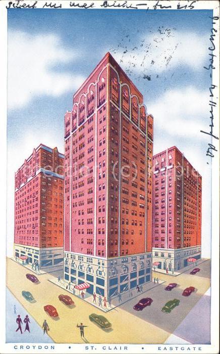 Chicago Illinois St Clair Croydon and Eastgate Hotels