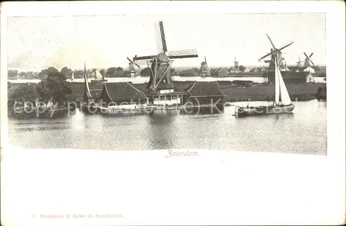 Zaandam Hafenpartie Windmühle