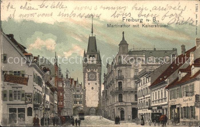 Freiburg Breisgau Martinstor Kaiserstrasse