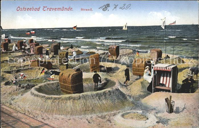 Travemuende Ostseebad Strandpartie