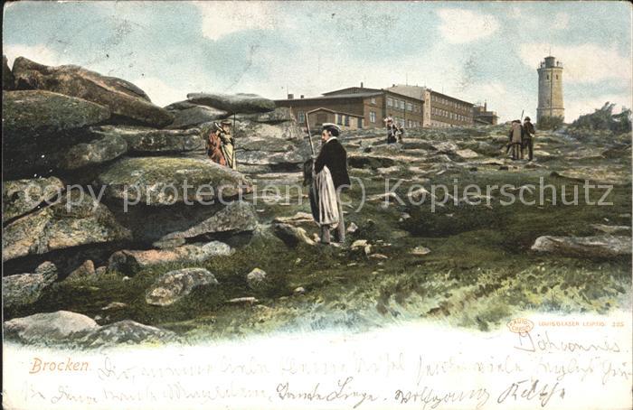 Brocken Harz Brockenhaus mit Turm