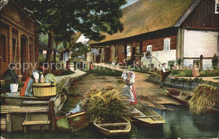 Spreewald Dorfweg in Leipe