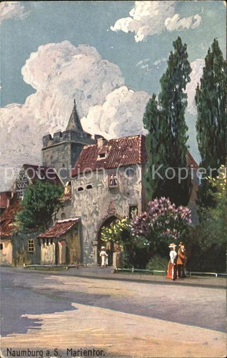 Naumburg Saale Marientor Kuenstlerkarte
