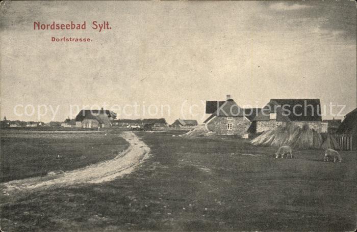 SYLT Insel Schleswig-Holstein Dorfstrasse