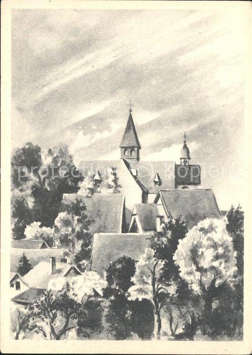 Enger Ortsblick Zeichnung