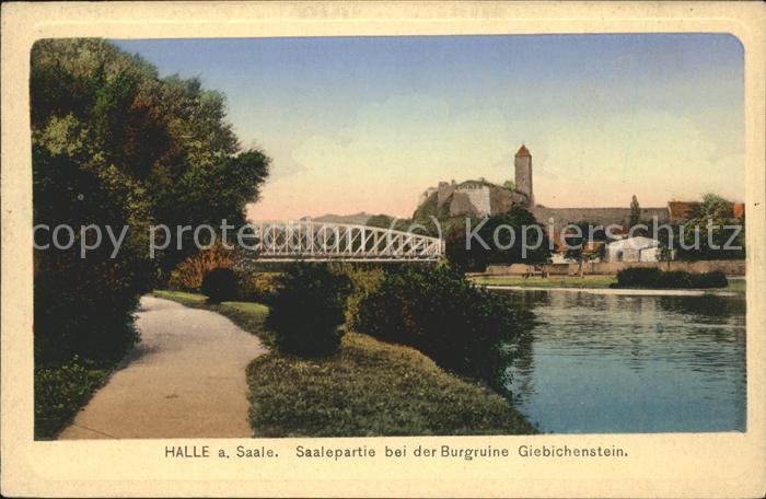 Halle Saale Saalepartie Burgruine Giebichenstein